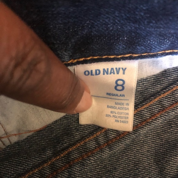 Old Navy Diva Jean Shorts Dark Rinse Size 8 - Picture 2 of 2